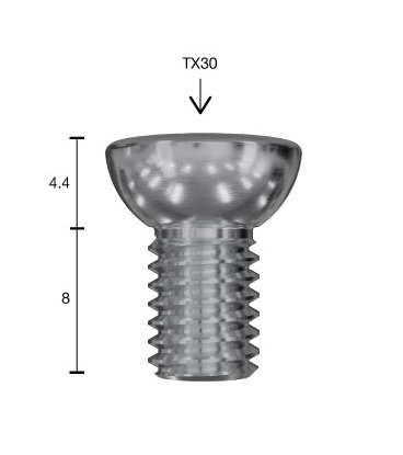 Ruuvi Torx TX30 KA pallokanta TPMS