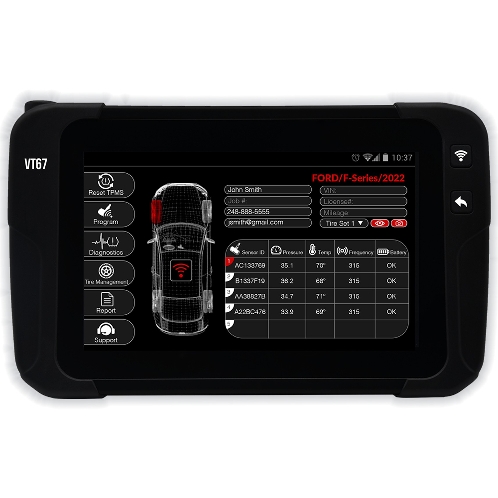 ATEQ VT67BLE TPMS-testeri